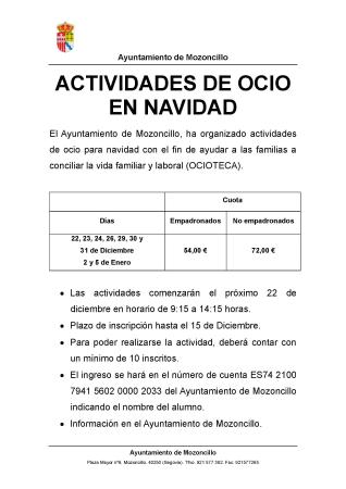 Imagen ACTIVIDADES DE OCIO EN NAVIDAD
